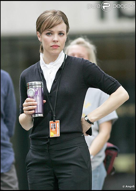 Rachel McAdams sur le tournage de Morning Glory à New York le 23 juin 2009