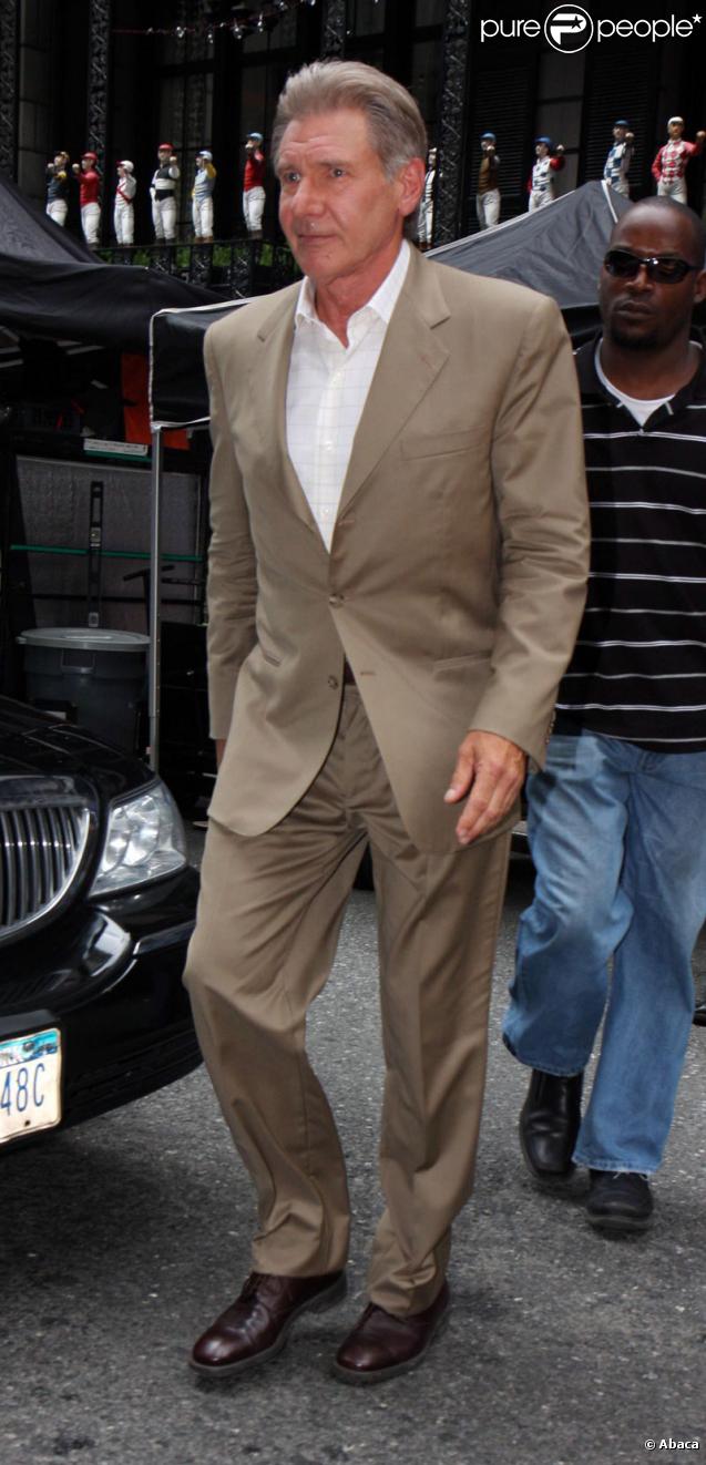 Harrison Ford sur le tournage de Morning Glory à New York le 22 juin 2009