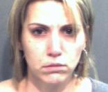 Amanda Brumfield au moment de son arrestation... 
