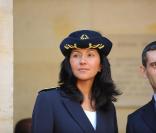 Malika Benlarbi assiste à la cérémonie d'installation de Cheikha Mozah Bint Nasser Al-Missned, à l'Académie des Beaux-Arts, à l'Institut de France. 24/06/09 