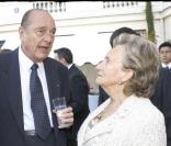 PPDA assiste au baptême de l'Orchidée, où elle a été conviée par Bernadette et Jacques Chirac, très chaleureux. 24/05/09 