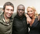 Illario Calvo, Mouss Diouf et Elodie Gossuin, candidats de la Ferme Célébrités en 2004 