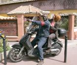 Mouss Diouf et Véronique Genest sur le tournage de Julie Lescaut en 2004 