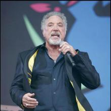 <p>Tom Jones au Festival de Glastonbury, le 29 juin 2009</p>