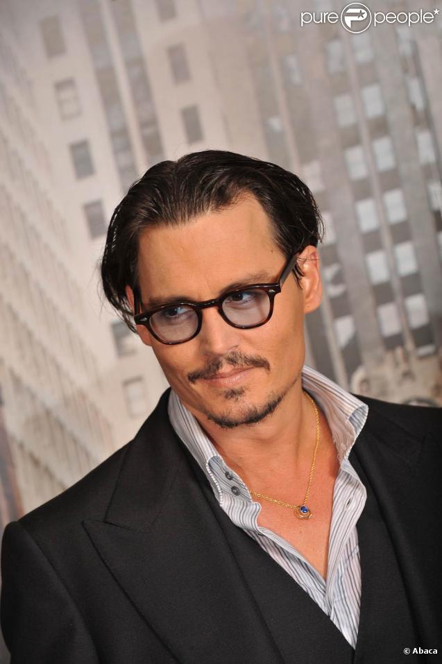 Johnny Depp, au Gaumont Marignan, à l'occasion de l'avant-première de Public