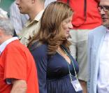 Mirka et Roger Federer à Wimbledon le 3 juillet 2009