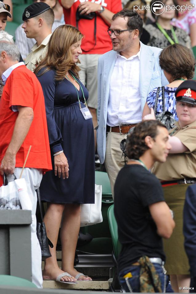 Mirka et Roger Federer à Wimbledon le 3 juillet 2009
