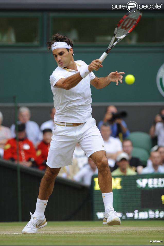 Roger Federer à Wimbledon le 3 juillet 2009