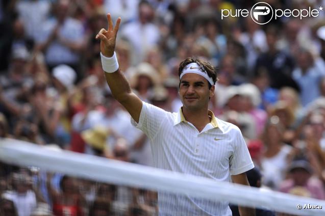Roger Federer à Wimbledon le 3 juillet 2009