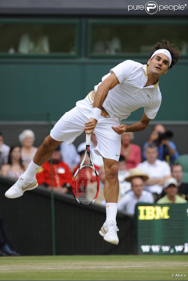 Roger Federer à Wimbledon le 3 juillet 2009