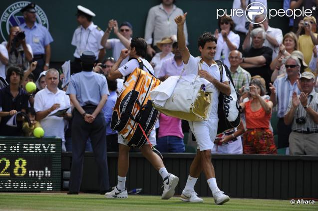 Roger Federer à Wimbledon le 3 juillet 2009