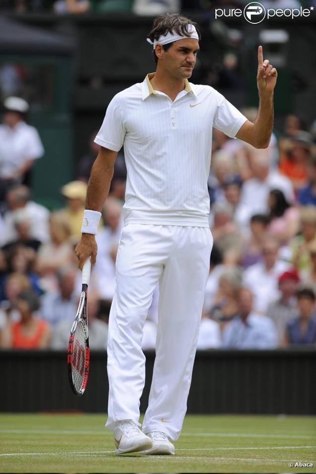Roger Federer à Wimbledon le 3 juillet 2009