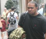 Timbaland en famille à Paris, le 3 juillet 2009