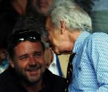 La star Russell Crowe, à Wimbledon, le 5 juillet 2009 !