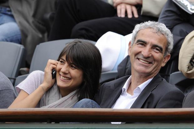 Estelle Denis et Raymond Domenech