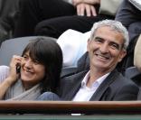 Estelle Denis et Raymond Domenech