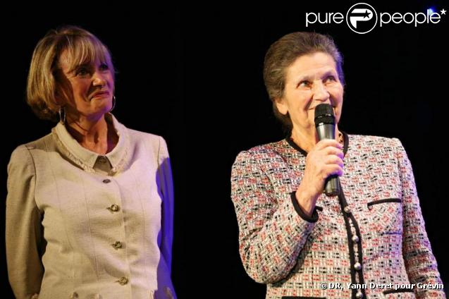 Simone Veil et Eve Ruggieri au Musée Grévin. 09/07/09 