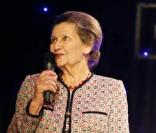 Simone Veil découvre son double de cire au Musée Grévin. 09/07/09 