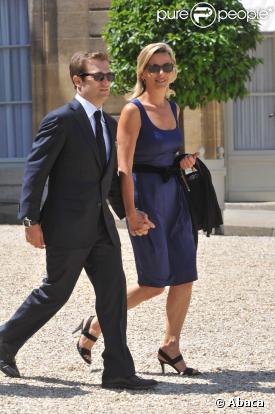 Laurence Ferrari et Renaud Capuçon, lors de la Garden Party à l'Elysée, le 14 juillet 2009 !