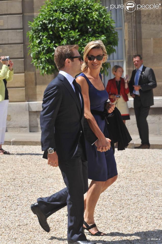 Laurence Ferrari et Renaud Capuçon, lors de la Garden Party à l'Elysée, le 14 juillet 2009 !