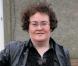 Susan Boyle après un changement de couleur de cheveux, en mai 2009