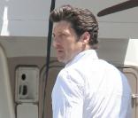Patrick Dempsey sur le tournage de Valentine'S day (Los Angeles, 21 juillet 2009)