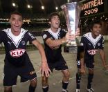 Les Girondins de Bordeaux ont battu Guingamp lors du Trophée des Champions, sur le score de 2 buts à 0, au Stade Olympique de Montréal, le 25 juillet 2009 !