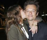 Laura Smet et son frère David au concert de Johnny Hallyday, le 14 juillet 2009.