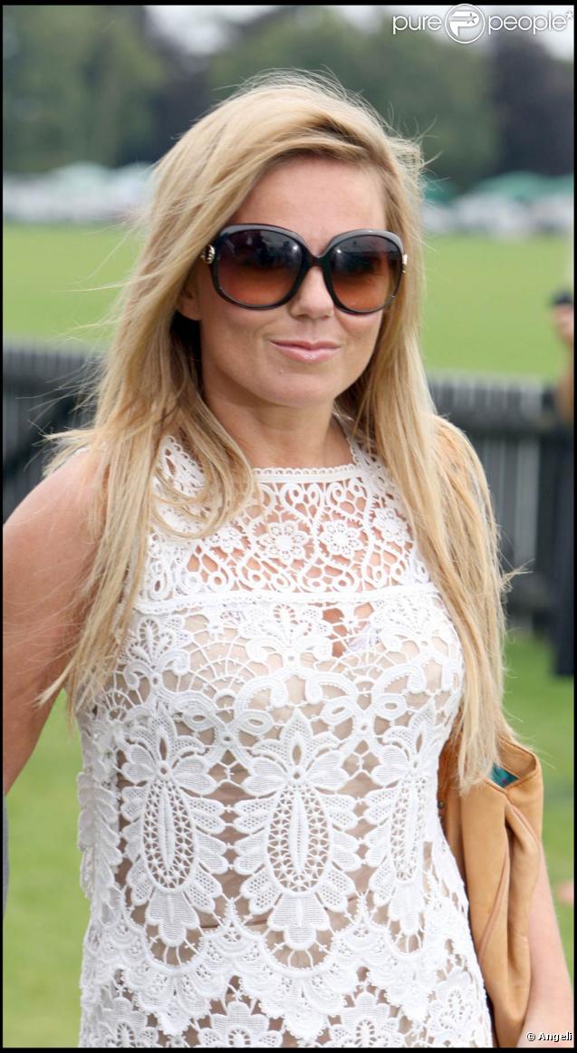 Geri Halliwell et son compagnon Henry Beckwith au Cartier Polo International Day 2009