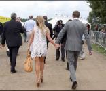 Geri Halliwell et son compagnon Henry Beckwith au Cartier Polo International Day 2009