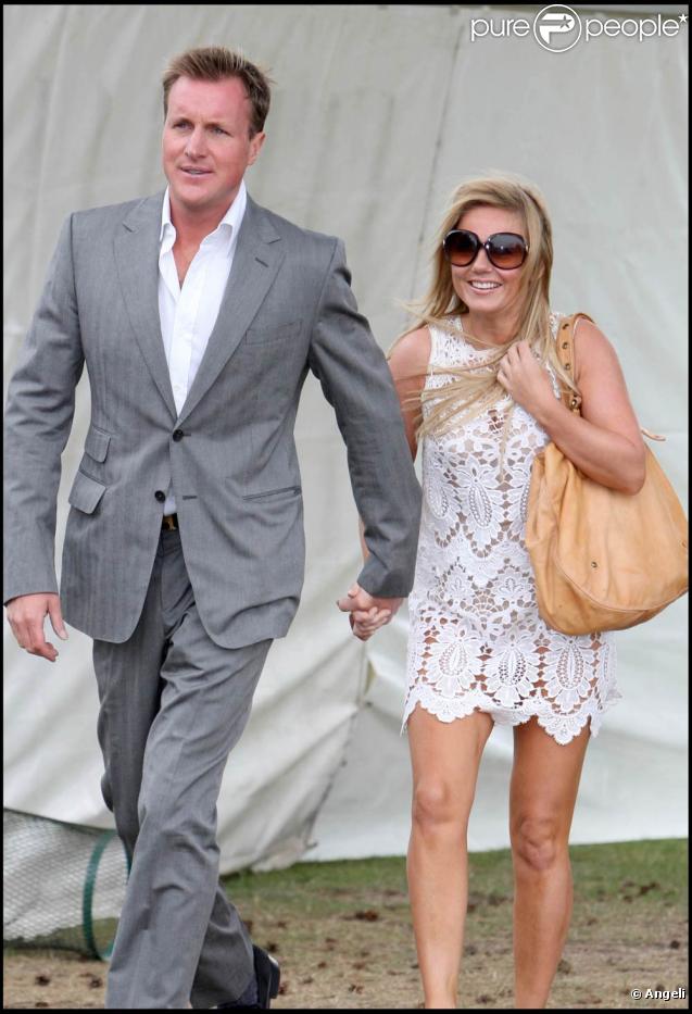 Geri Halliwell et son compagnon Henry Beckwith au Cartier Polo International Day 2009