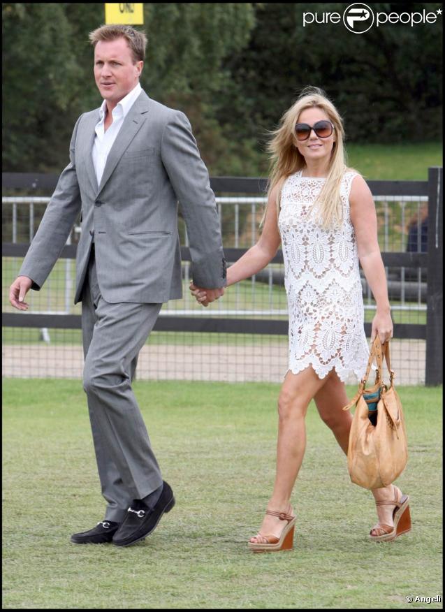 Geri Halliwell et son compagnon Henry Beckwith au Cartier Polo International Day 2009