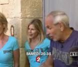 Sovie Davant, Sarah Lelouch et Patrice Laffont à Fort Boyard