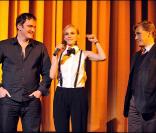 Quentin Tarantino, Diane Kruger et Christoph Waltz, lors de l'avant-première australienne d' Inglourious Basterds , à Melbourne, le 2 août 2009 !