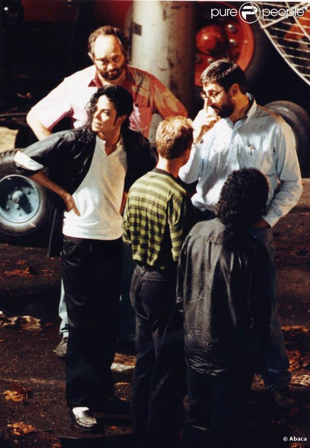Michael Jackson sur le tournage d'un clip 