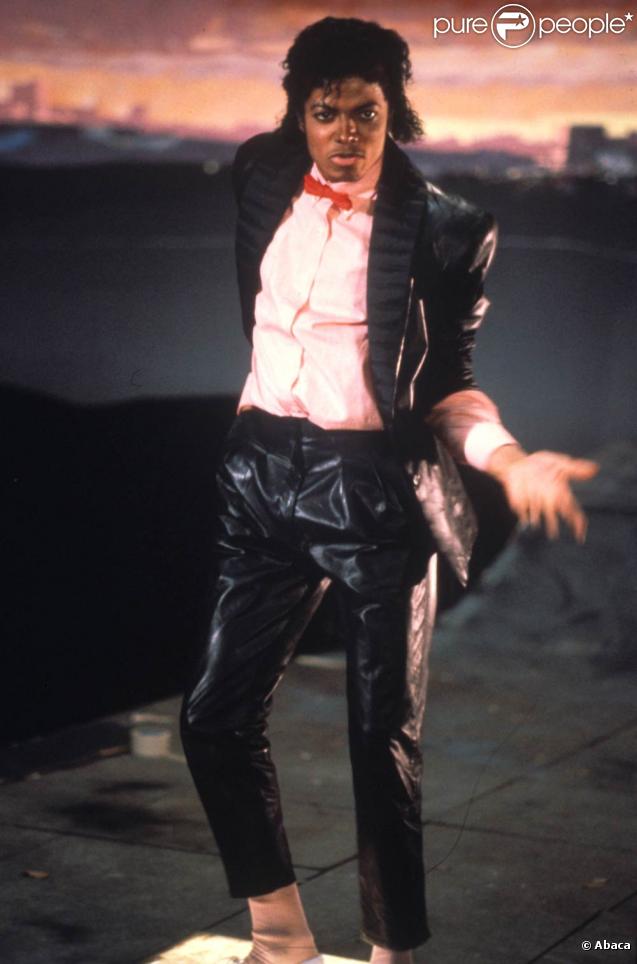 Michael Jackson lors du tournage du clip de  Billie Jean  