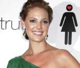 Katherine Heigl le 4/08/09 à Londres, radieuse en vert 
