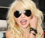 Taylor Momsen sur le tournage de Gossip Girl, le 5/08/09 à New York
