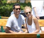 Jessica Alba dans un parc à Malibu avec sa fille, Honor et son mari, Cash Warren.