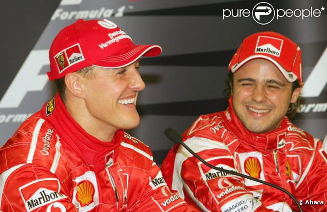Michael Schumacher et Felipe Massa 