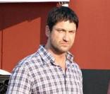Jennifer Aniston et Gerard Butler sur le tournage du film  The Bounty.  10/08/09   
