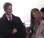 Sarah Jessica Parker et Hugh Grant sur le tournage de Did you hear about the Morgans à New York
