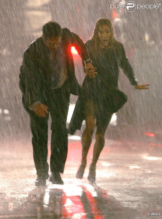 Sarah Jessica Parker et Hugh Grant sur le tournage de Did you hear about the Morgans à New York