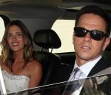 Mark Wahlberg le jour de son mariage avec  Rhea Durham, le 1er août 2009  