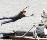 Sylvester Stallone sur le tournage de The Expendables en avril 2009