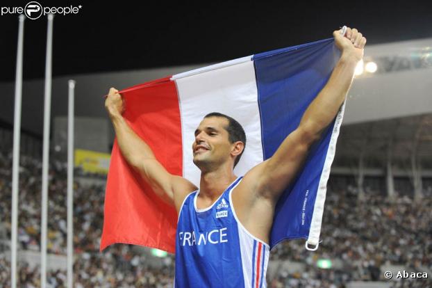 Romain Mesnil, vice-champion du monde de saut à la perche, à Berlin, le 22 août 2009 !