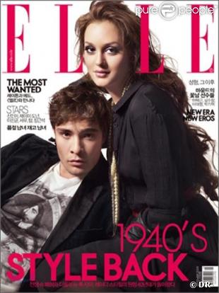 Ed Westwick et Leighton Meester pour le Elle Corée
