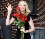 Anne Heche arrive au David Letterman Show, à New York. 24/08/09