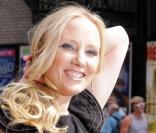 Anne Heche arrive au David Letterman Show, à New York. 24/08/09