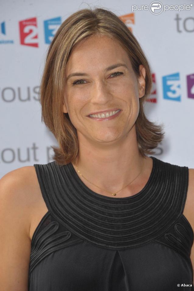 Claire Fournier à la conférence de presse de rentrée de France Télévisions. 27/08/09